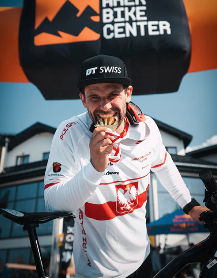Arkadiusz Perin podczas zawodów